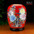 灯笼瓶  创意花瓶摆件珐琅彩花瓶  (红瓷 花开富贵 )第2张高清大图