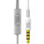 JBL C100SI 入耳式运动耳机 通话带麦线控音乐跑步耳机(白色)第4张高清大图