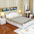鸿金友  实木床双人床  白漆床1.2米1.5米1.8米(实木（白漆） 单个床头柜)第4张高清大图