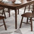一米色彩 实木餐桌椅组合 饭桌 北欧简约现代橡胶木质原木色家具1.3米1.5米1.6M小户型桌子日式家用吃饭桌椅餐厅家具(榉木色 一桌四椅)第4张高清大图