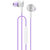 华为荣耀魔声耳机2代 AM17荣耀10/P10/P20/mate10原装手机耳机入耳式耳塞 带麦OPPO苹果通用 重低音(紫色)第4张高清大图