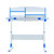 风里希儿童学习桌椅小学生书桌写字桌椅套装 可升降小孩作业桌椅(蓝色（01+01）)第3张高清大图