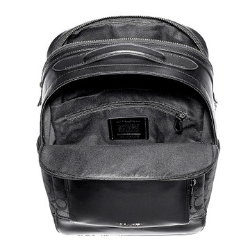COACH/蔻驰 奢侈品男包 新款男士大号登山包 双肩包 电脑包 旅行包 F38755(黑色)