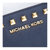 MICHAEL KORS迈克·科尔斯 女士中号皮质手袋 MK铆钉笑脸包单肩斜挎手提包(深蓝色金铆钉)第5张高清大图