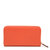 GUCCI/古驰 优雅女士暖橙色真皮荔枝纹长款拉链钱包/手拿包(桔色)第3张高清大图