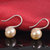 梦克拉S925银珍珠耳坠 清珠雅序粉 珍珠耳饰 珍珠耳针  粉色第2张高清大图