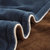 玛西亚床上用品法莱绒四件套运动风加厚保暖超柔珊瑚绒床单款纯色素色双拼色运动款包邮(蓝灰咖 小号：被套150*200)第4张高清大图