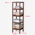家逸实木置物架现代简约客厅厨房卧室层架创意多层简易学生书架(五层棕色 默认)第4张高清大图