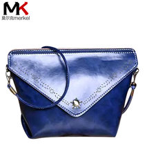 莫尔克（MERKEL）新款时尚女包小单肩斜跨印花复古信封包简约女手机包GY110(蓝色)