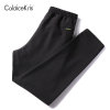 CaldiceKris （中国CK）加绒加厚防风防水女款冲锋裤CK-FSQH8639-2(黑色)