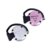 硕美科电音（Danyin） DX-130 耳挂式电脑耳麦 带线控耳机 双插头(粉色)第2张高清大图