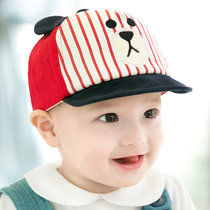 春秋宝宝帽子儿童太阳帽婴儿遮阳帽婴幼儿鸭舌帽韩版小孩1-2岁(红色)