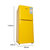 星星（XingXing）BCD-108E 108L 双门迷你小冰箱 家用冷藏冷冻电冰箱(柠檬黄)第2张高清大图