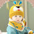 韩国婴儿帽子秋冬季0-3-6-12个月男女宝宝帽子儿童毛线帽围巾保暖套装0-1-2-3岁(米色)第5张高清大图