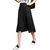 七格格2016夏装新款 双层设计百褶网纱个性款纯色半身裙女(黑色 XL)第2张高清大图