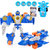 变形汽车飞机机器人玩具带发射器车模型手办拼装套装儿童男孩玩具(333-15)第3张高清大图