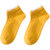 南极人袜子女五双装短袜浅口春夏薄款夏季蕾丝花边袜可爱日系船袜(紫色)第5张高清大图