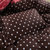 闺之恋家纺 纯棉活性波点四件套 双拼波点四件套 床笠款 适用于1.5米床(咖啡大红 2.2米被套款)第2张高清大图