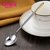 银斯妮 99足银勺子西餐汤勺分色调羹实用银器餐具勺光面圆柄鎏金银勺子(大号约52克)第2张高清大图