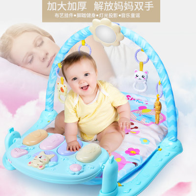 【雨儿婴儿健身架脚踏钢琴3个月新生宝宝健身