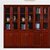 江曼文件柜油漆实木贴皮资料柜书橱红胡桃色三门文件柜1.2m*0.4m*2m第7张高清大图