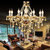 欧式水晶吊灯客厅灯奢华现代简约餐厅卧室蜡烛水晶灯饭厅灯具简欧(6头带罩)第2张高清大图