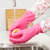 家杰优品家务长袖橡胶手套1双装JJ-405 厨房清洁洗碗洗衣胶皮手套防水耐用加厚第2张高清大图