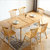 美天乐 北欧实木餐桌椅组合原木可伸缩折叠拉台现代简约小户型客厅吃饭桌(胡桃色 餐桌+4椅)第2张高清大图