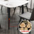轻奢后现代北欧大理石餐桌椅组合现代简约小户型实木饭桌家用创意(1400*800*750单桌 备注您)第5张高清大图