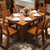 木帆 实木餐桌(餐桌1.35M【胡桃色】)第2张高清大图