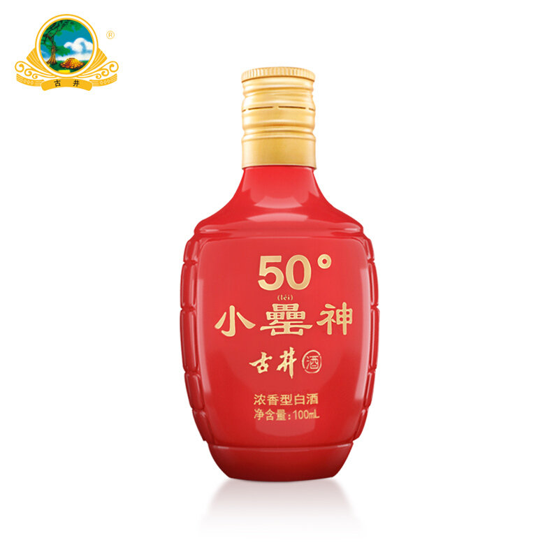 古井贡酒古井小罍神50度100ml6瓶红款手提装新老包装随机发货