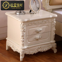 拉斐曼尼 欧式床头柜 法式白色柜子 实木床头柜 收纳柜 FB010(象牙白 默认)