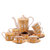 欧式陶瓷咖啡具套装骨瓷茶具茶杯套装 英式下午茶 创意结婚礼品(H杯碟 15件)第9张高清大图