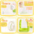 【3只装】运智贝新生婴儿用品宽口标口径玻璃奶瓶宝宝小奶瓶多件套(绿色)第3张高清大图