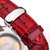 天梭/Tissot瑞士手表 库图系列自动机械皮带女手表T035.207.16.011.00(银壳白面红带 皮带)第3张高清大图