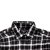 扬格保罗 法兰绒男士格子纯棉衬衫 012-B-10112(黑色 M)第3张高清大图
