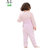 萌趣 精品纯棉开档护脐宝宝高腰裤(1条装）(两用裆粉色 66)第2张高清大图
