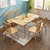 恒兴达 日式纯实木餐桌椅组合北欧全实木橡胶木长桌小户型4人桌餐厅家具(拉伸餐桌-1.2米原木色 单餐桌)第2张高清大图