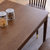 吉木多 胡桃色实木餐桌北欧简约长方形餐桌椅组合家具(1.2米胡桃色 一桌四椅)第4张高清大图