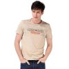 帛利（Baneberry）时尚印记系列新款纯棉印花圆领短袖T恤 卡其 XL