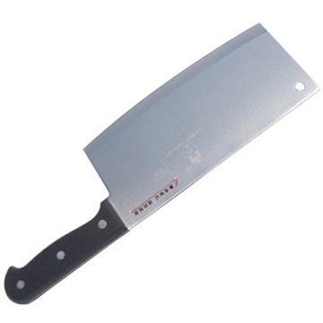 巧媳妇T-004黑塑柄简装不锈钢中厨切片刀 菜刀 厨房刀具