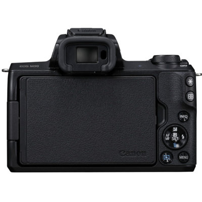 佳能(Canon)EOS M50 机身 DIGIC 8 约2410万像素 全像素双核对焦 旋转触控LCD 可静音拍摄 黑色