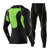男士速干紧身衣套装长袖跑步压缩服弹力马拉松运动健身服tp1332(黑绿色 3XL)第5张高清大图