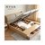 样子生活床 北欧双人床小米生态企业 现代简约卧室家具单人床1.5(加强版收纳床(床头，床箱，床尾均可收纳床尾带抽屉))第6张高清大图