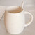 豪峰 陶瓷马克杯杯子咖啡杯牛奶杯水杯带盖勺广告杯可加印logo(白色酒桶杯配盖勺)第2张高清大图