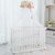 欧式高端多功能环保铝合金婴儿床白色宝宝床可拼接儿童BB床第3张高清大图