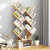 PADEN 创意多层树形书架 小置物架 简易书柜 书房客厅书架收纳架  创意咖啡厅装饰架(中号暖白色+黑 72*21.5*121cm)第5张高清大图
