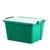 茶花塑料厚款收纳箱整理箱马卡龙色玩具有盖储物25L*3(两个装（黄色） 小号25L)第5张高清大图