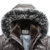 南极人冬装皮衣 男皮羽绒服带帽水貂毛领海宁绵羊皮皮夹克外套 3737(棕色)第4张高清大图