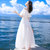 2018夏季新款女装收腰白色雪纺连衣裙长裙波西米亚海边度假沙滩裙(白色XZ17B77)(L)第2张高清大图